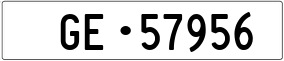 Trailer License Plate